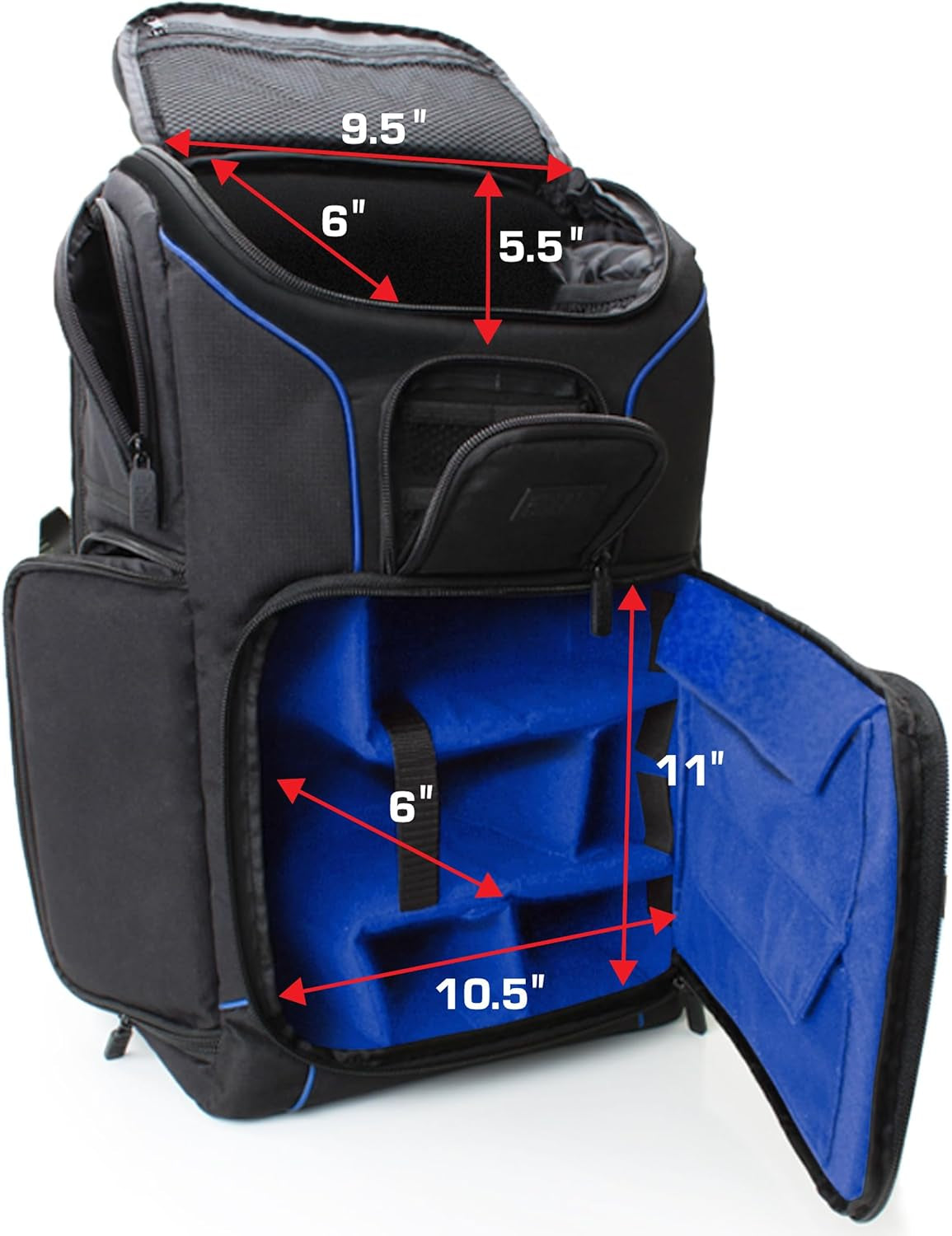 Camera Backpack for Photographers Dslr/Slr/Mirrorless Photography Camera Bag with Laptop Compartment, Waterproof Rain Cover & Tripod Holder, Compatible with Canon/Nikon/Sony (Blue)