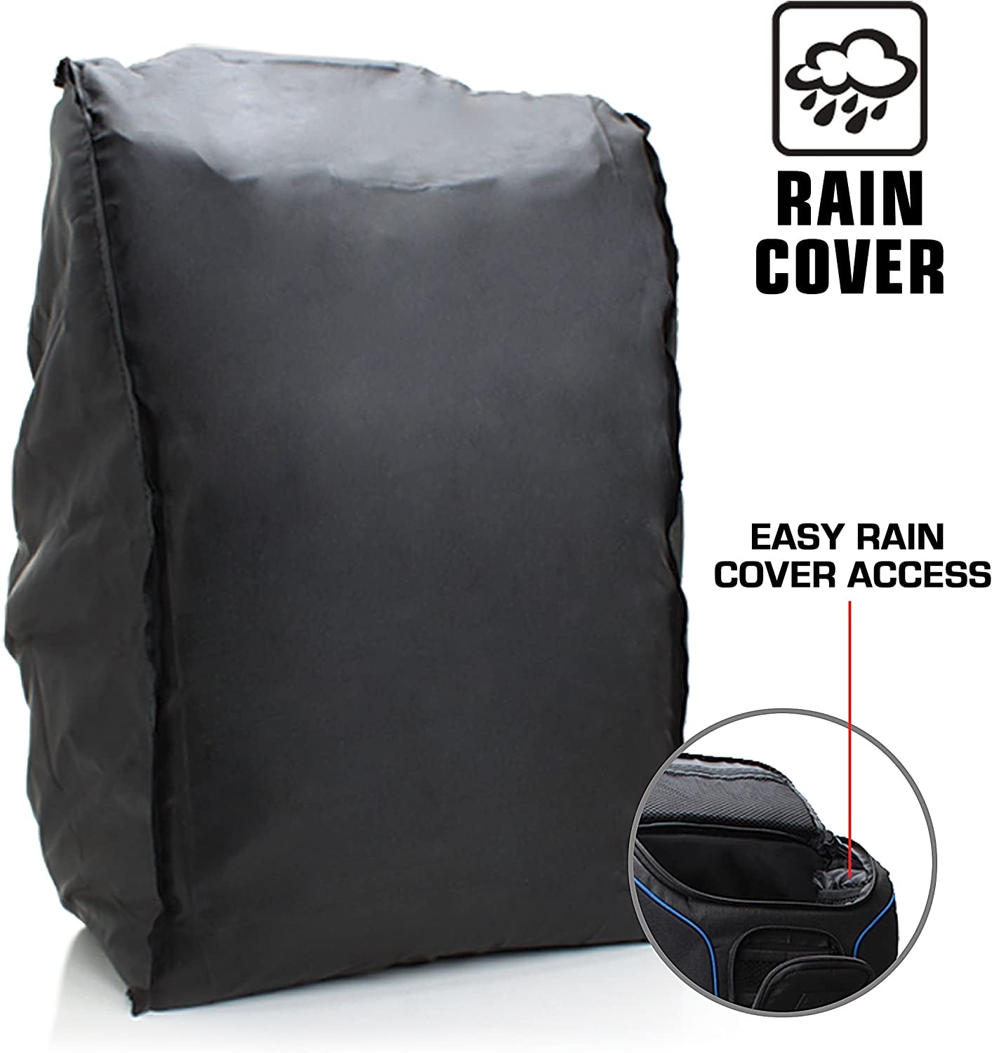 Camera Backpack for Photographers Dslr/Slr/Mirrorless Photography Camera Bag with Laptop Compartment, Waterproof Rain Cover & Tripod Holder, Compatible with Canon/Nikon/Sony (Blue)