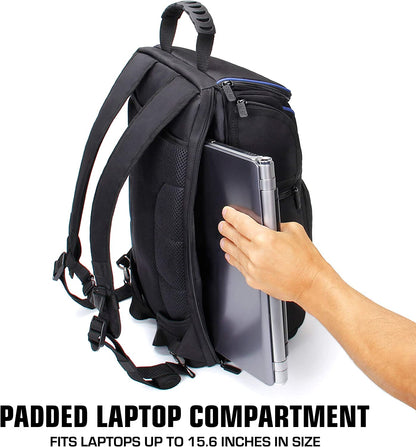 Camera Backpack for Photographers Dslr/Slr/Mirrorless Photography Camera Bag with Laptop Compartment, Waterproof Rain Cover & Tripod Holder, Compatible with Canon/Nikon/Sony (Blue)